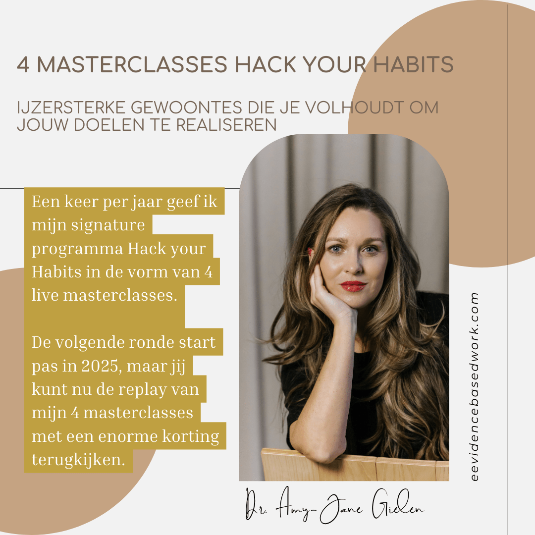 Amy-Jane Gielen, LinkedIn, Tiny Habits, Atomic Habits, masterclass, spreker